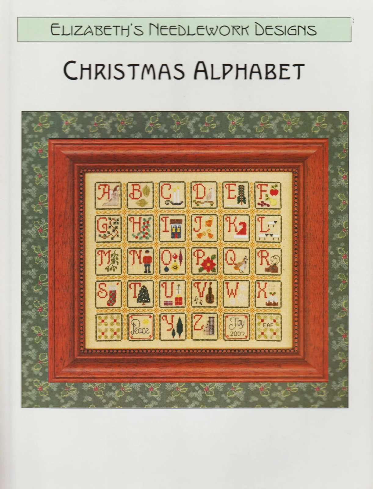 Christmas Alphabet by Elizabeths Designs cross stitch pattern