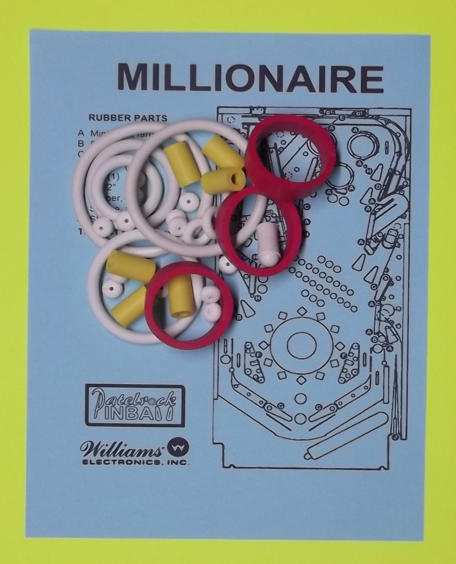 1987 Williams Millionaire Pinball Machine Maintenance Super Kit