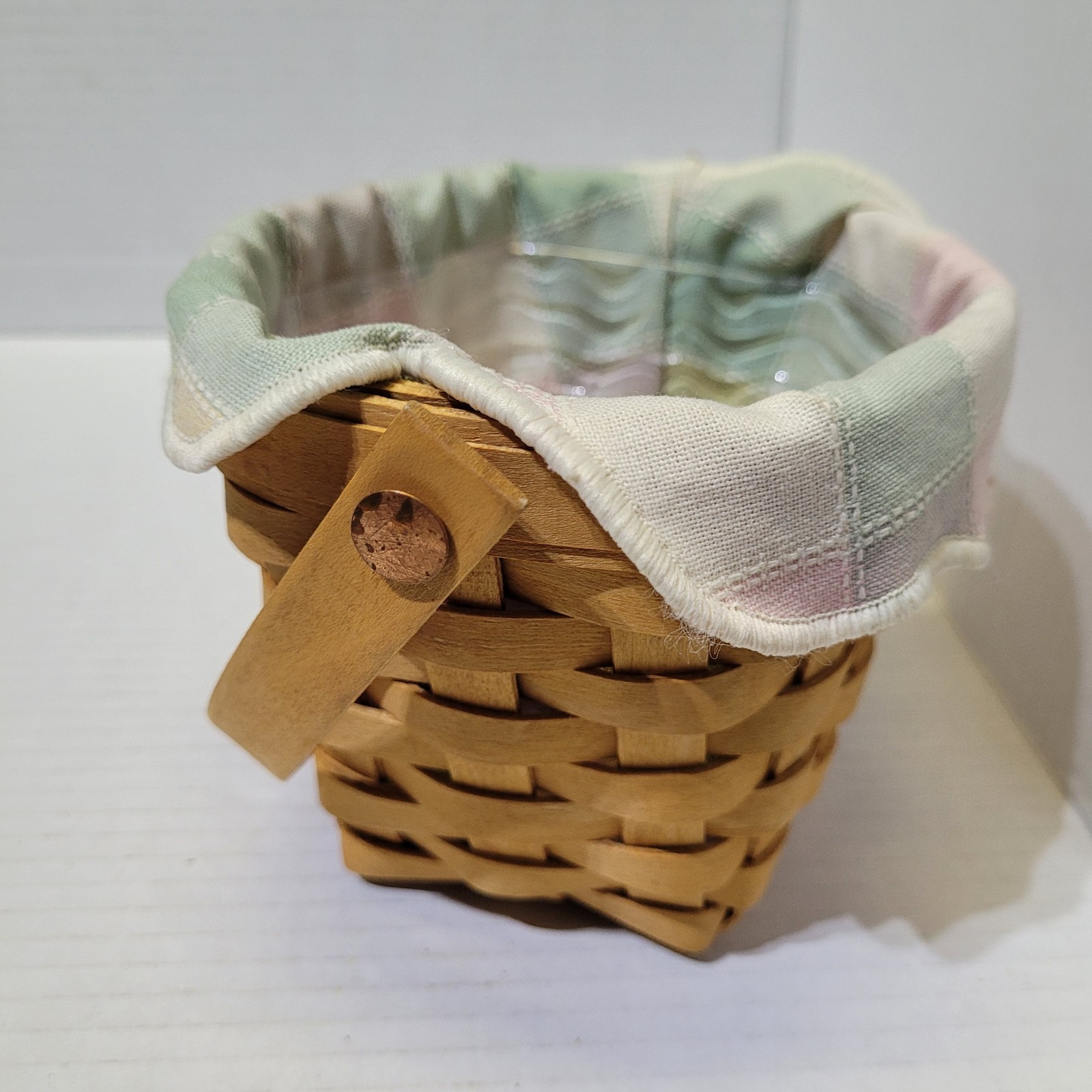 Longaberger Teacher Basket Square 2000, Liners - 5x4.5in