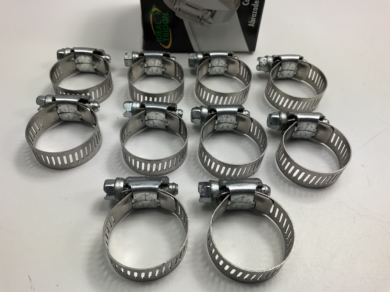 (10) Ideal 5212051 Worm Gear Hose Clamp, Size 12, 1/2" - 1-1/4" - 10 PACK