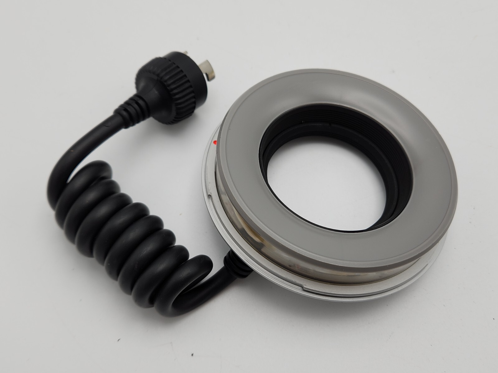 Rare - Olympus OM System T8 Ring Flash 2 w/ Reflectors & Leather Case - Untested