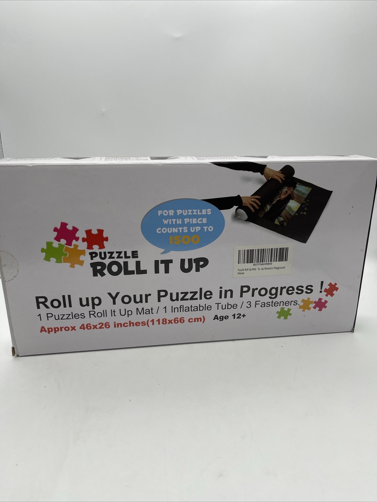 Nessies Puzzle Roll It Up Mat Storage For Puzzles 46" x 26" Up To 1500 Pieces