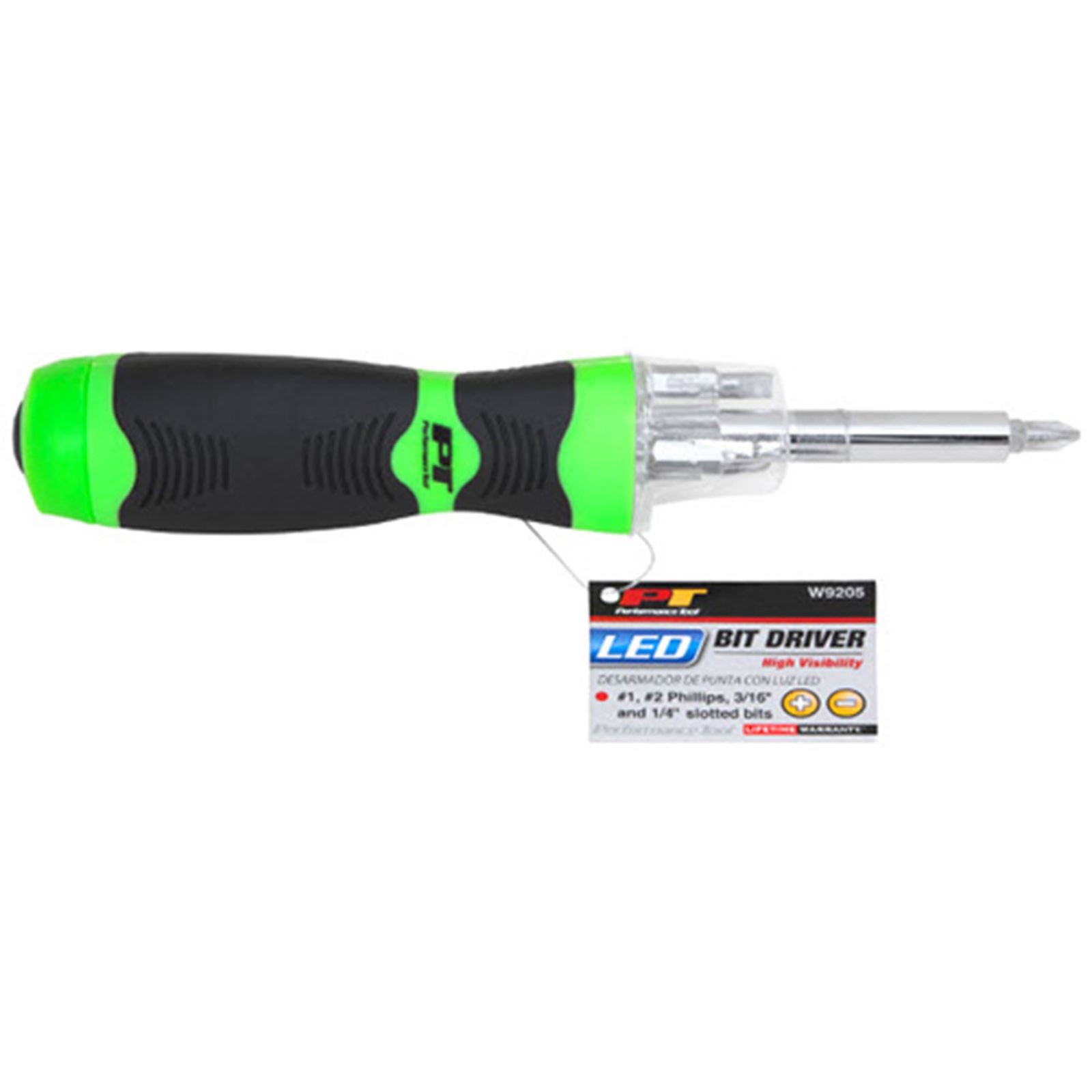 Performance Tool High Visibility Led Bit Driver W9205