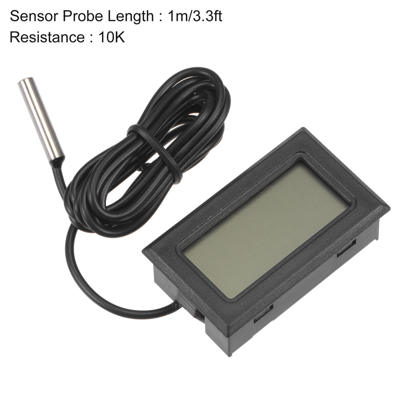 Digital Thermometer 10K with 1m NTC Temperature Sensor Probe 2pcs