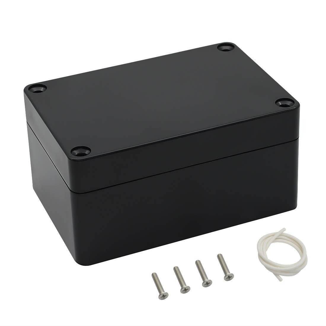 LeMotech Junction Box IP65 Waterproof 3.9" x 2.6" x 1.9", Black (1 pack)