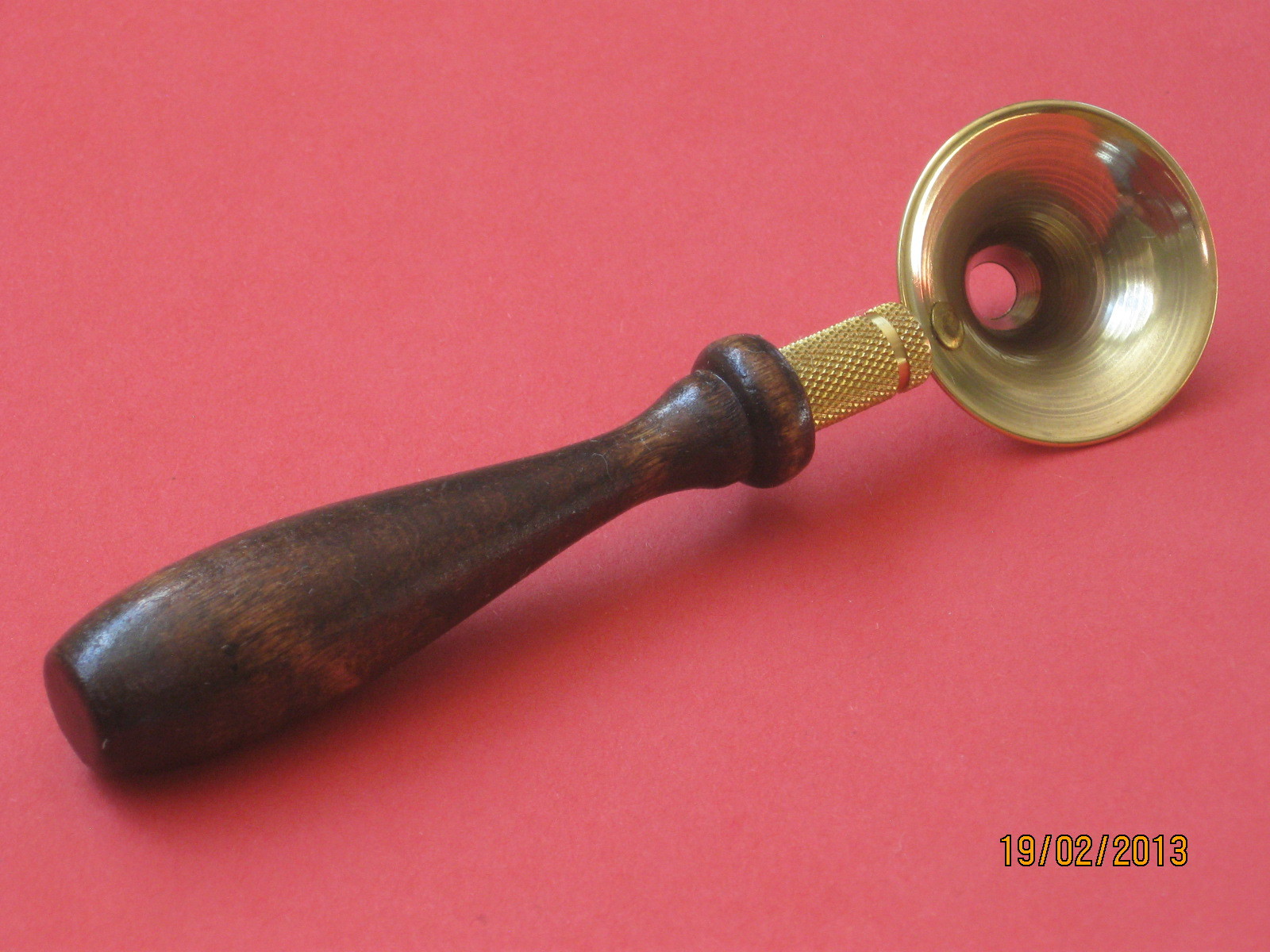 Ted Cash Black Powder Flask Filling Funnel with Wood Handle, Made in USA
