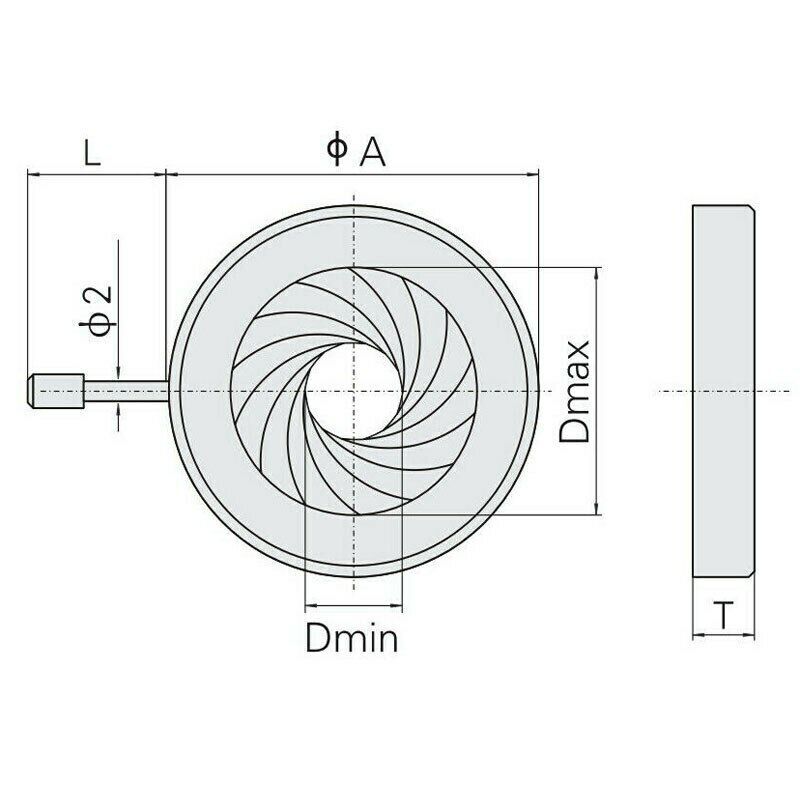 1.8-22mm Adjustable Manual Zoom Iris Aperture Diaphragm for Camera Microscope