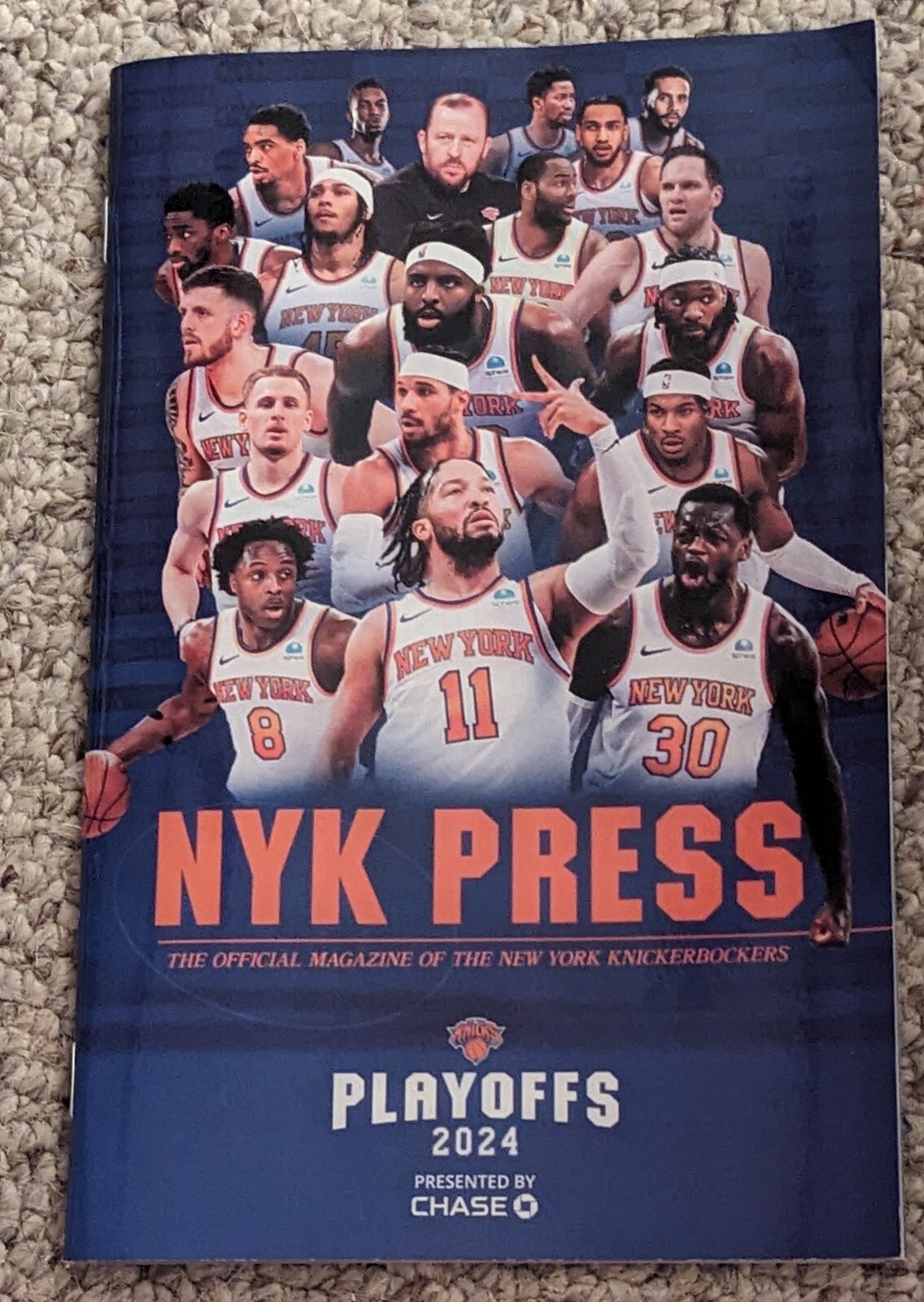 NY Knicks Official 2024 PLAYOFFES Game Program