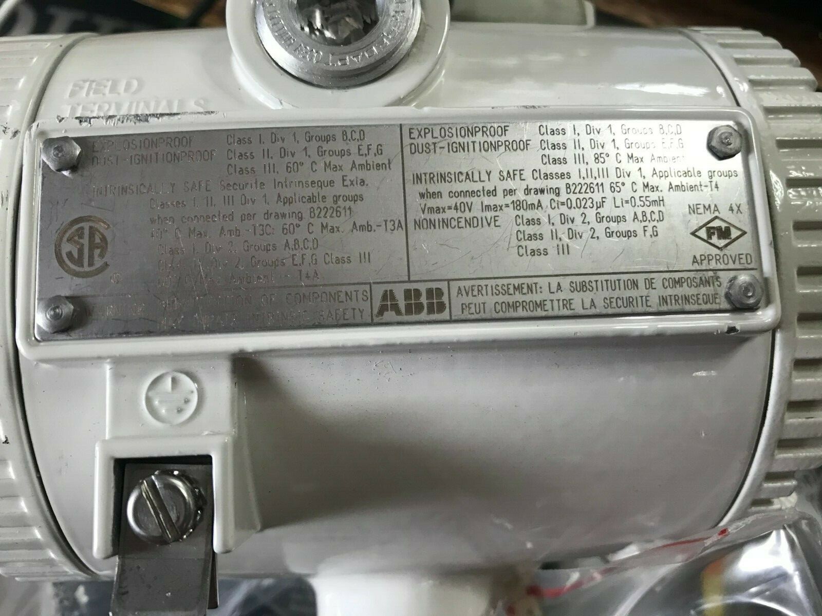 ABB PTSDDD-1-221 Pressure Transmitter Explosion Proof Dust Proof