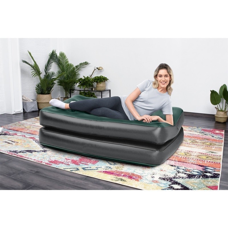 5-in-1 Inflatable Couch Adjustable Portable Double Sofa Bed Recliner Supportive