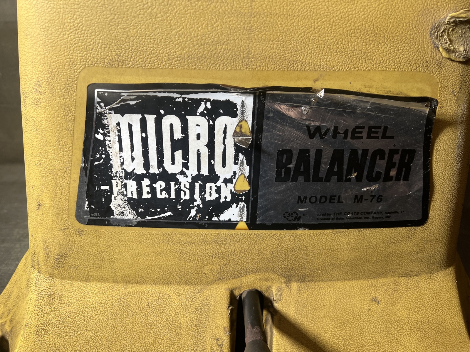 Vintage Micro Precision Wheel Balancer M-76. Base Only