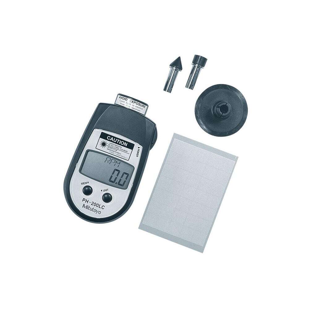 Mitutoyo Accurate up to 0.006 +/- 0.5% Digit (600 to 25,000 RPM) & 0.4 +/- 1%...
