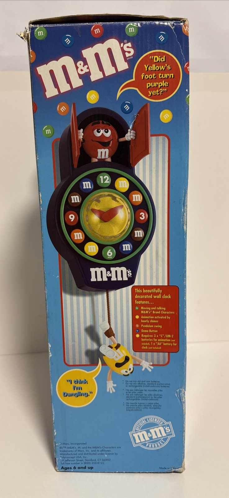 M&M Animated Pendulum Cuckoo Wall Clock/For Parts/Untested/Read