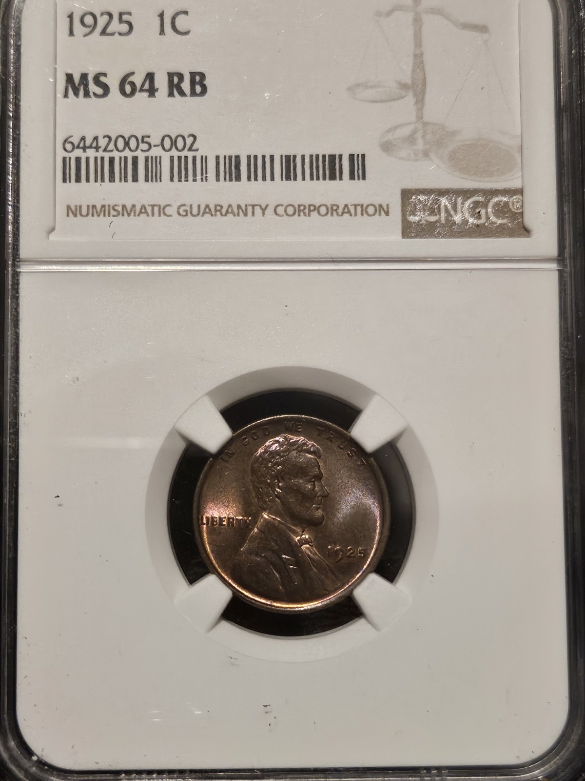 1925 Lincoln Wheat Cent MS64 Nice TONER