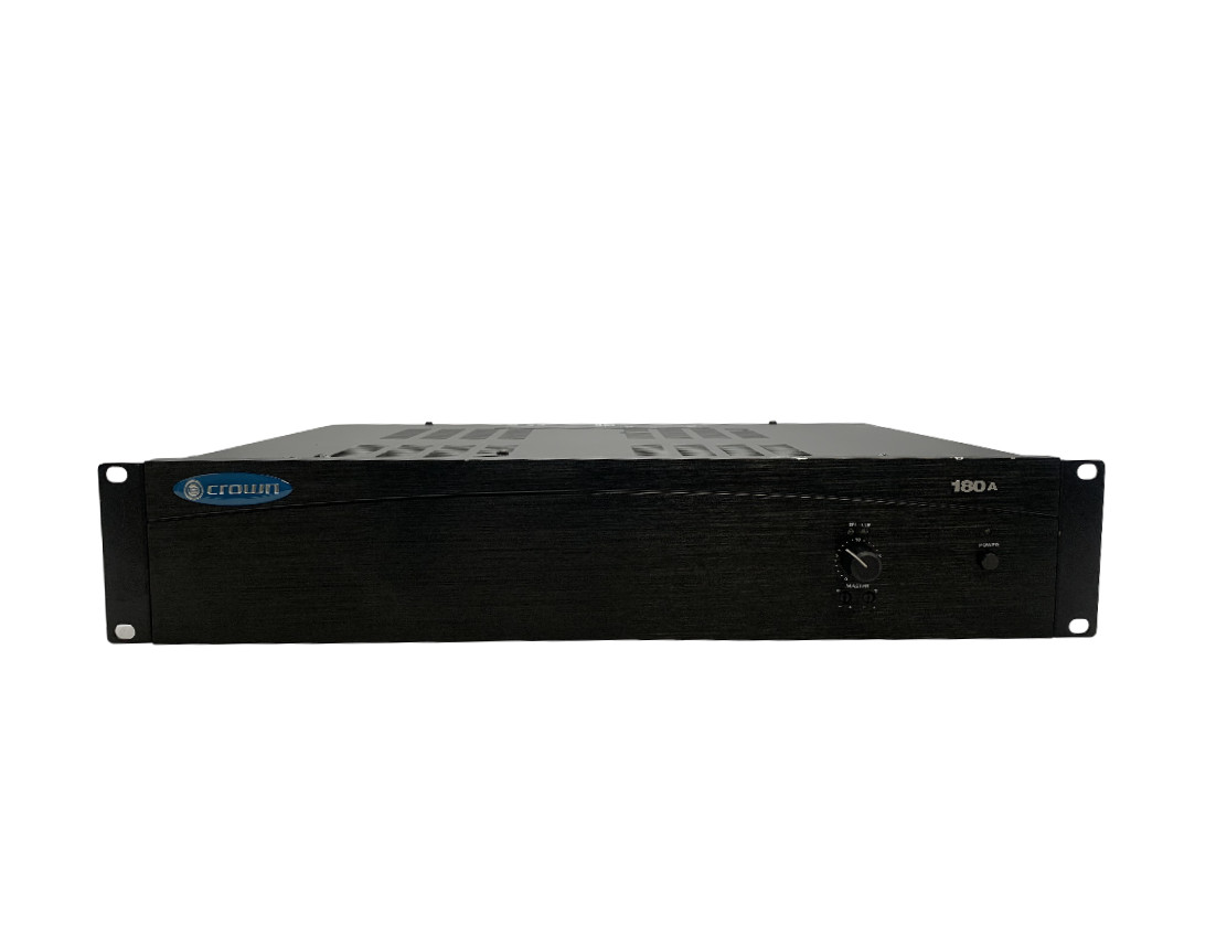 CROWN 180A Single Channel Audio Power Amplifier with Rack Ears