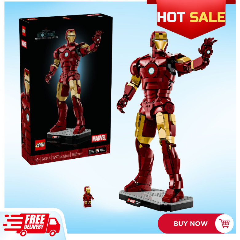 [HOT SALE] LEGO Marvel Iron Man Mark 3 Collectors’ Edition Building Set 76344