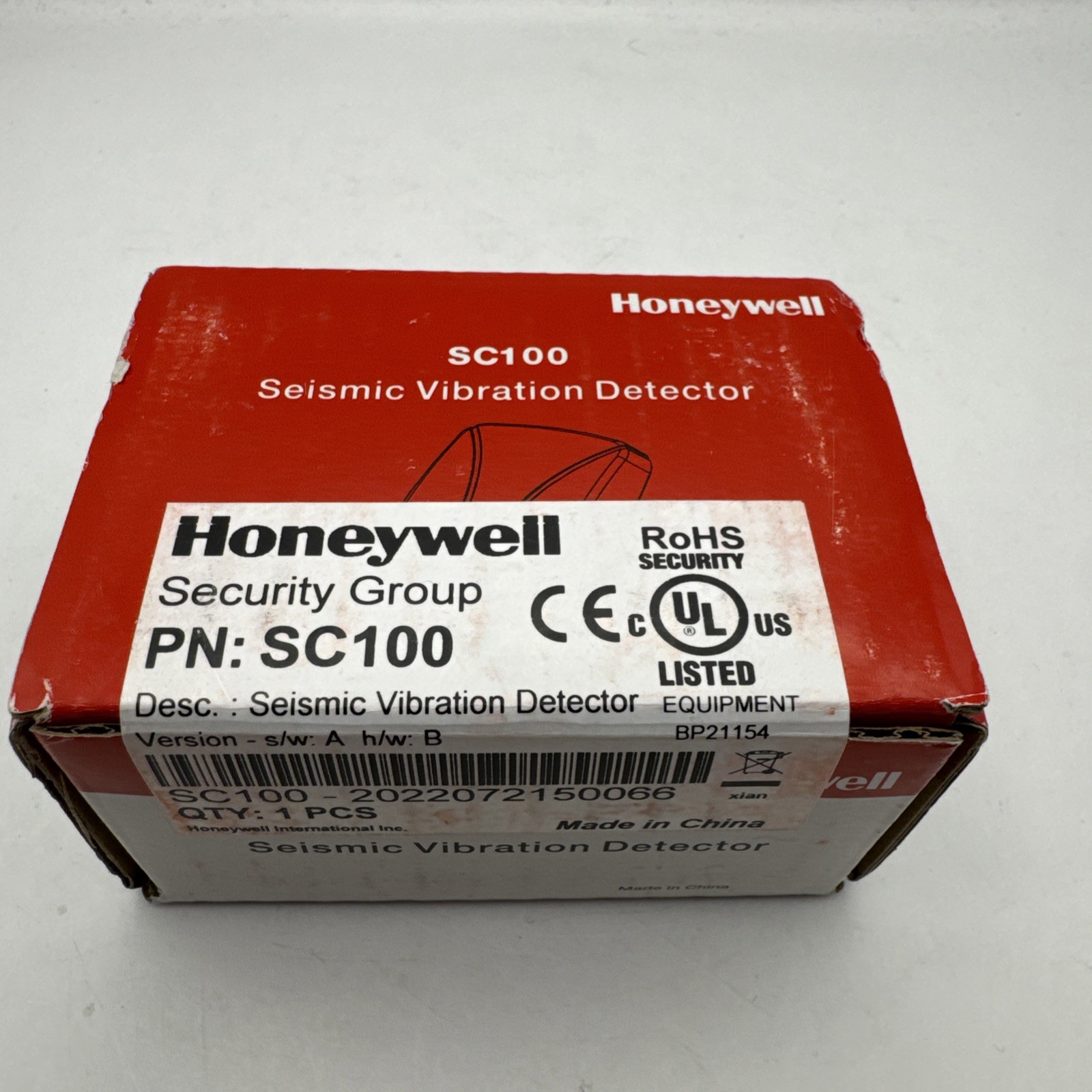 Honeywell Seismic Vibration Detector Sensor SC100
