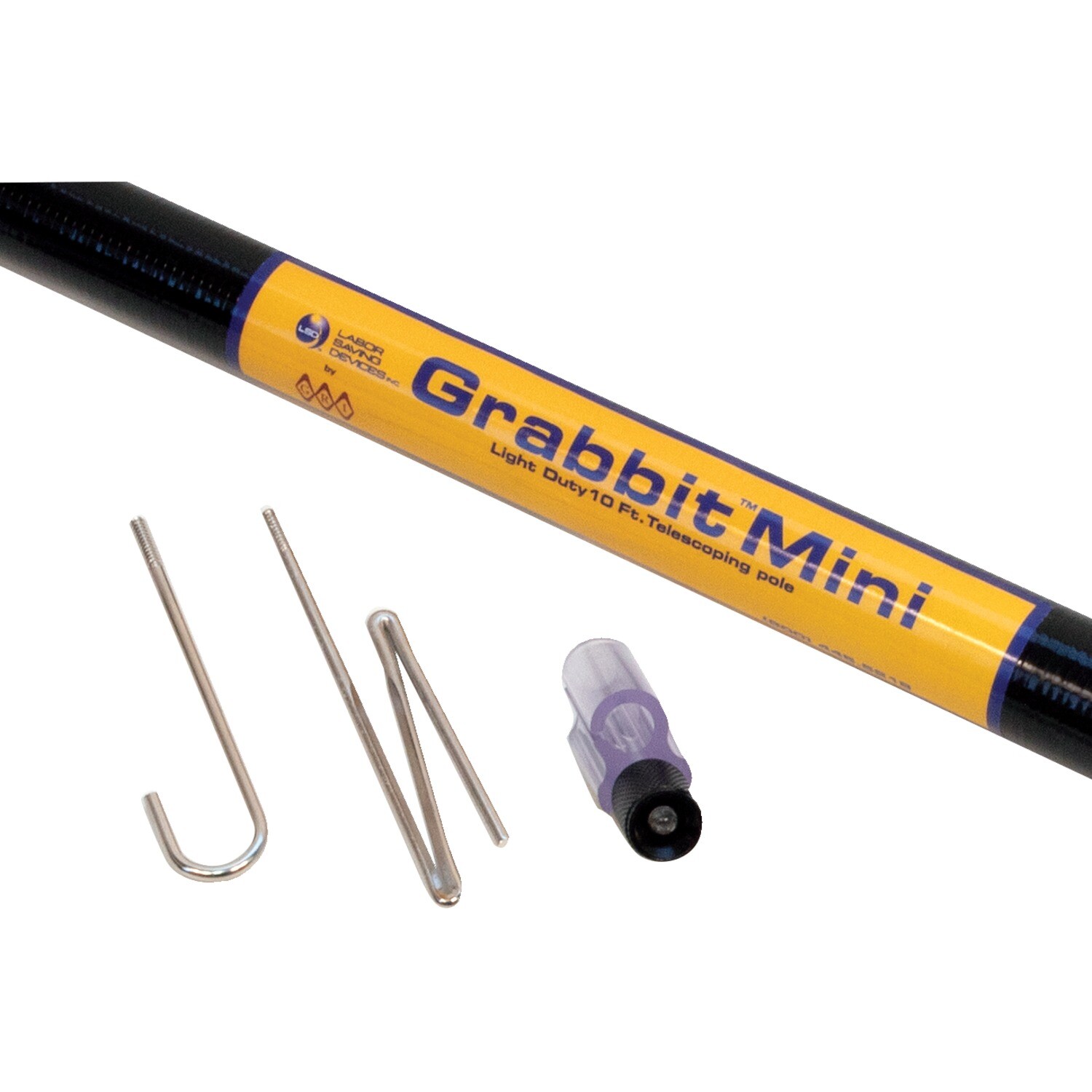 LABOR SAVING DEVICES 82-110 10-Ft. Grabbit Mini Fiberglass Telescoping Pole