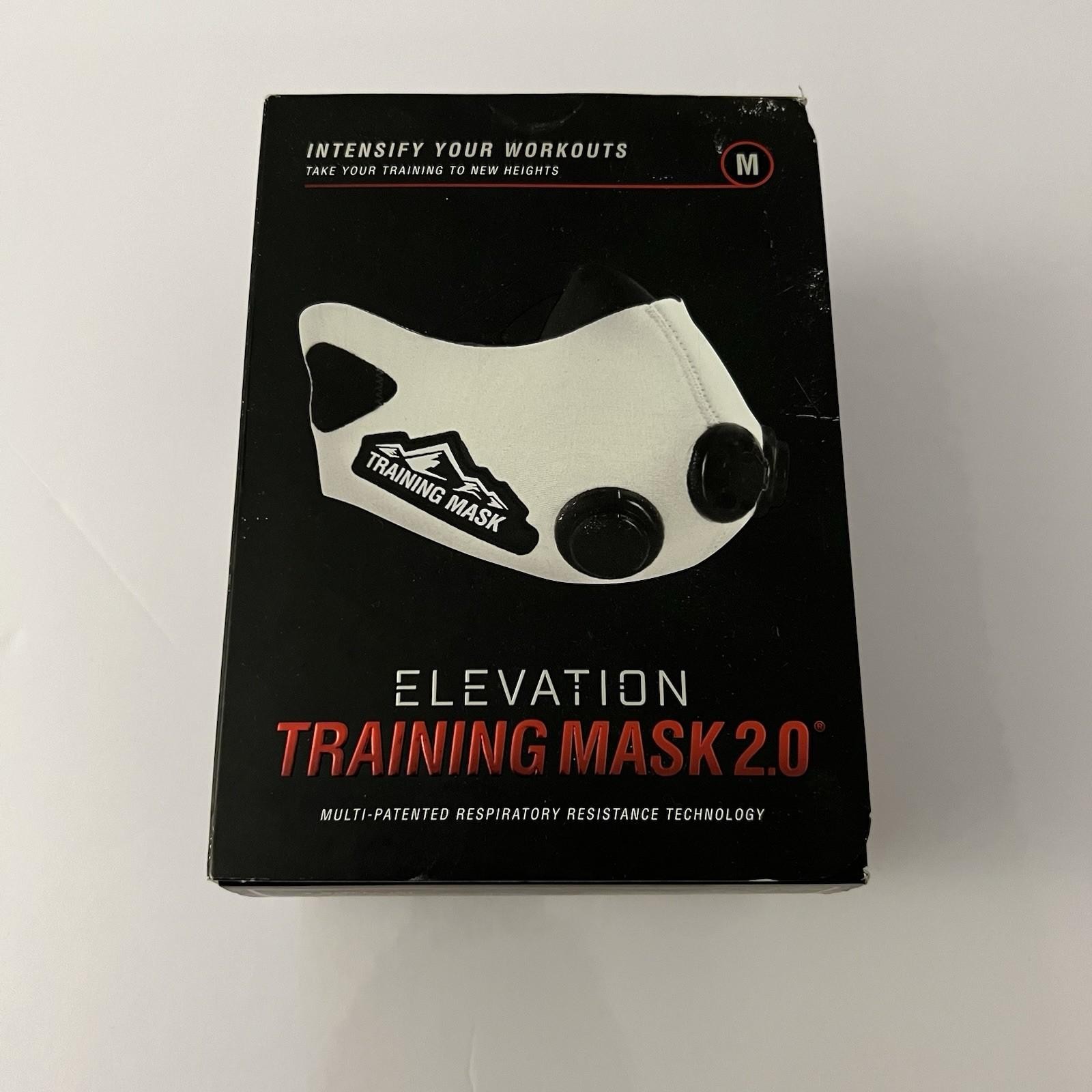 Elevation Training Mask 2.0 Simulates High Altitude Training Size Medium. White