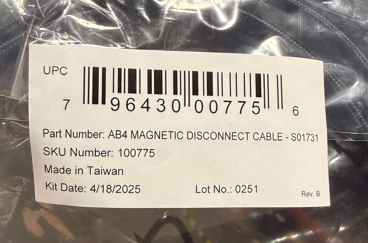 Axon Body 4 Magnetic Disconnect Cable - 100775