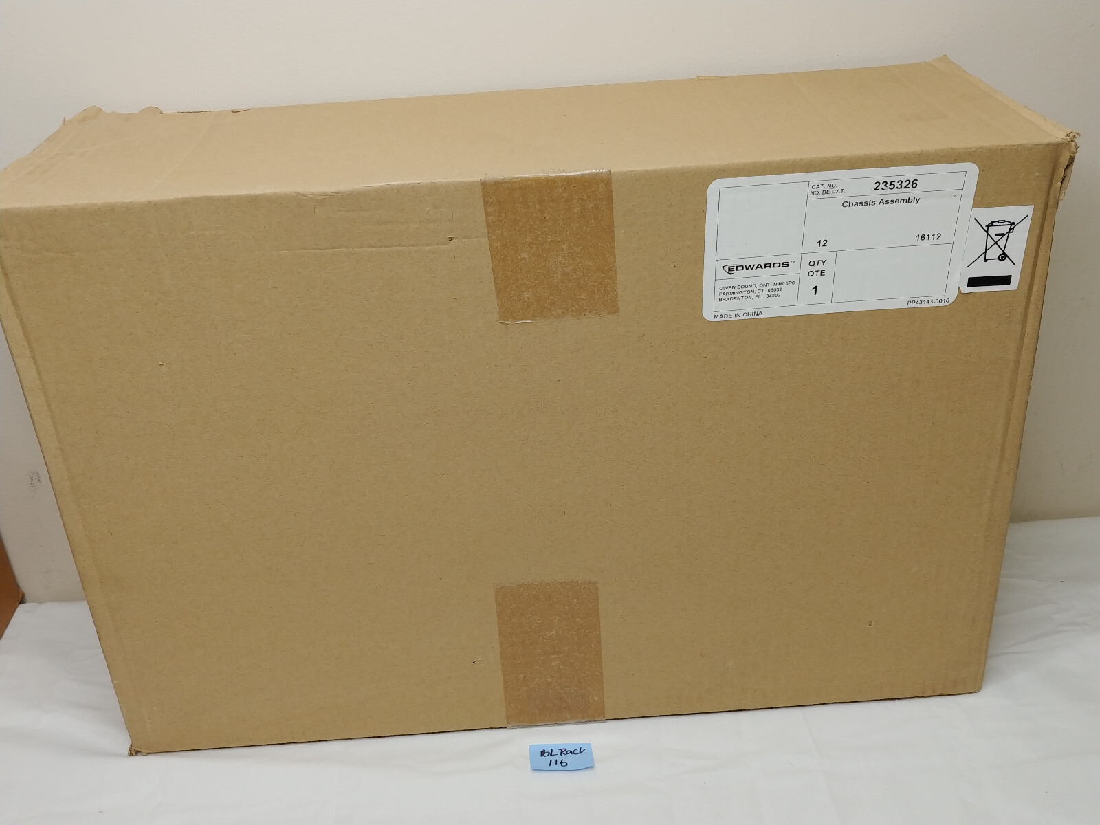 Edwards EST 235326 Chassis Assembly