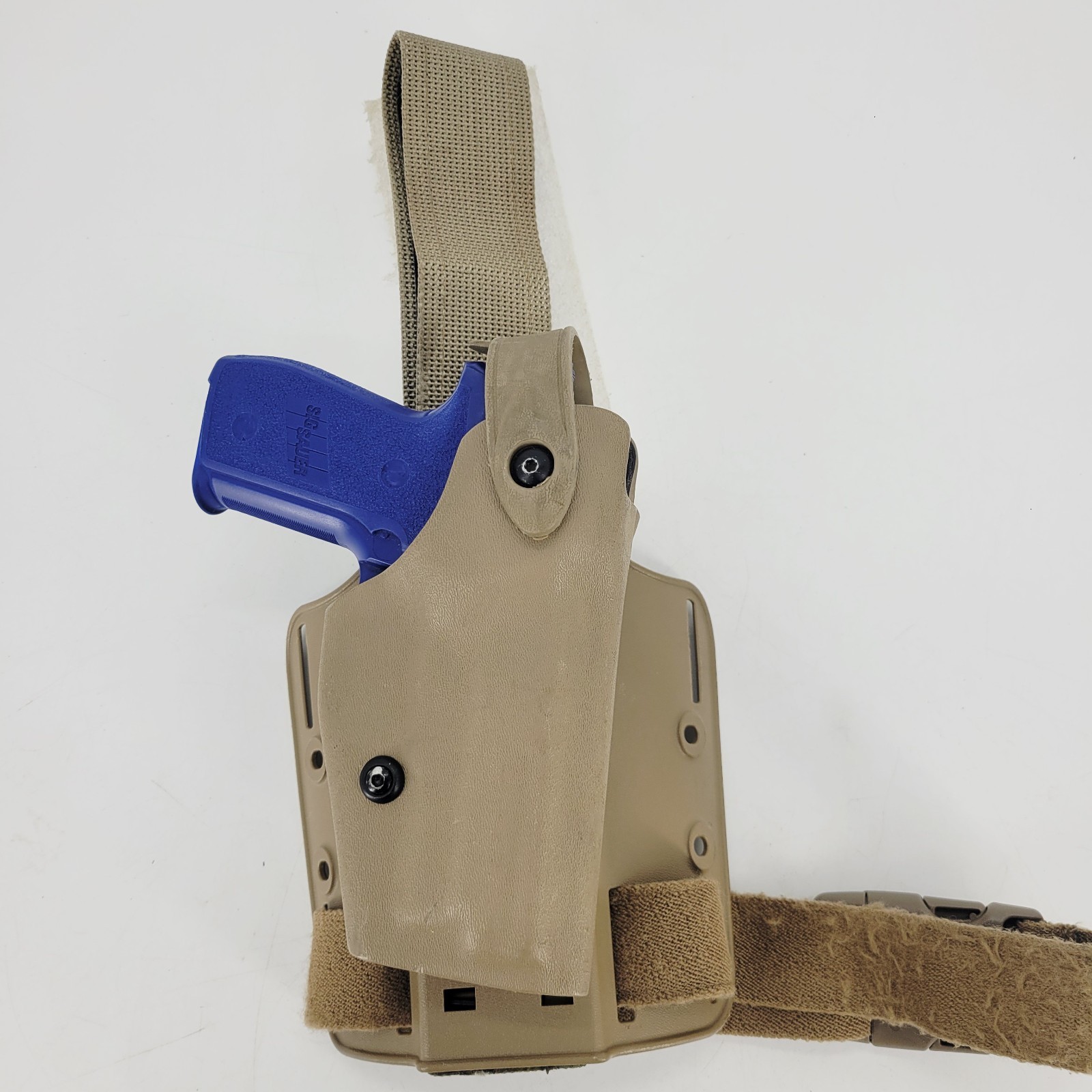 Safariland 6004-74 SLS Tactical Holster RH Leg Shroud SIG P228 P229 FDE