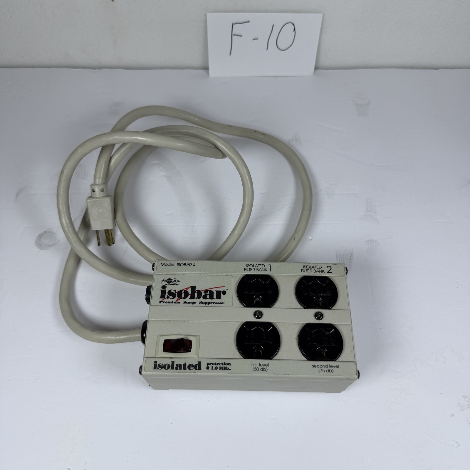 Vintage Tripp Lite Isobar 4 Premium Surge Suppressor Power Strip F-10