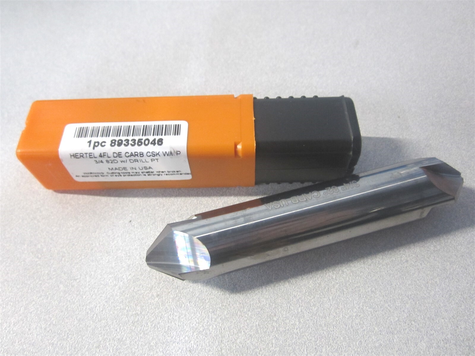(334-308060) 3/4" x 3/4" Solid Carbide 4-Flute Straight-Cylindrical Countersink