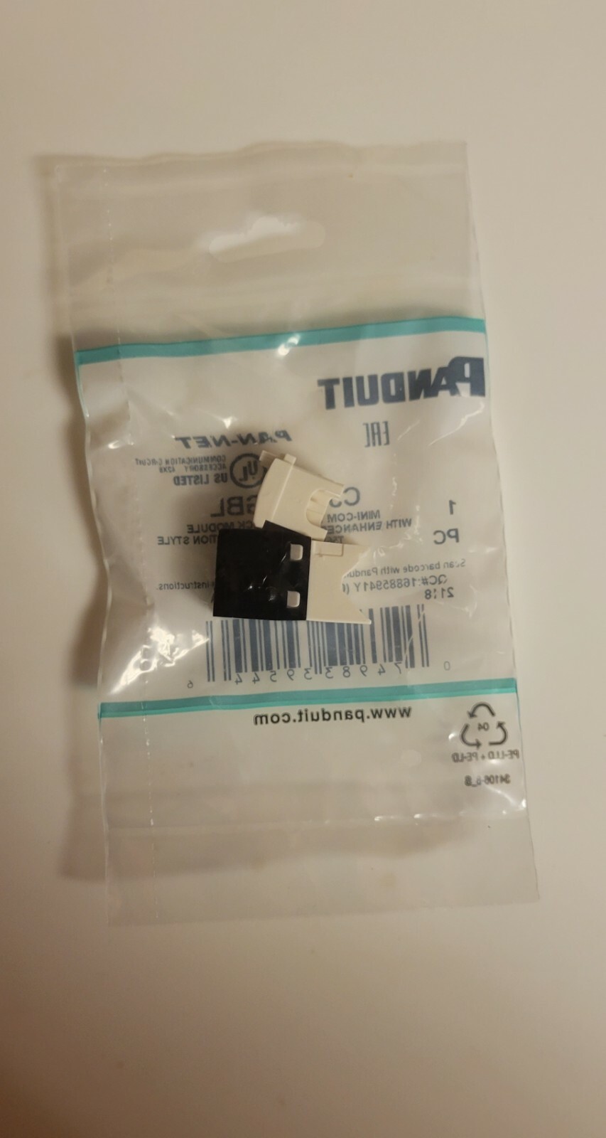 Panduit CJ688TGBL UTP Jack Module - Black