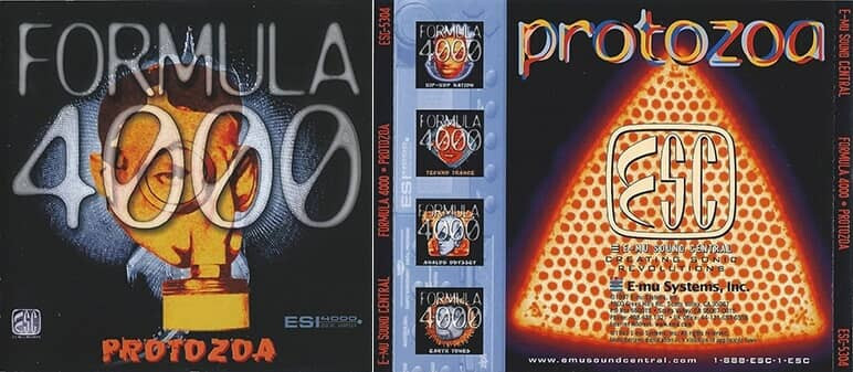 E-MU Formula 4000 Protozoa ESI sampler CD-ROM, EMU,2000,32,E4 ultra, Proteus