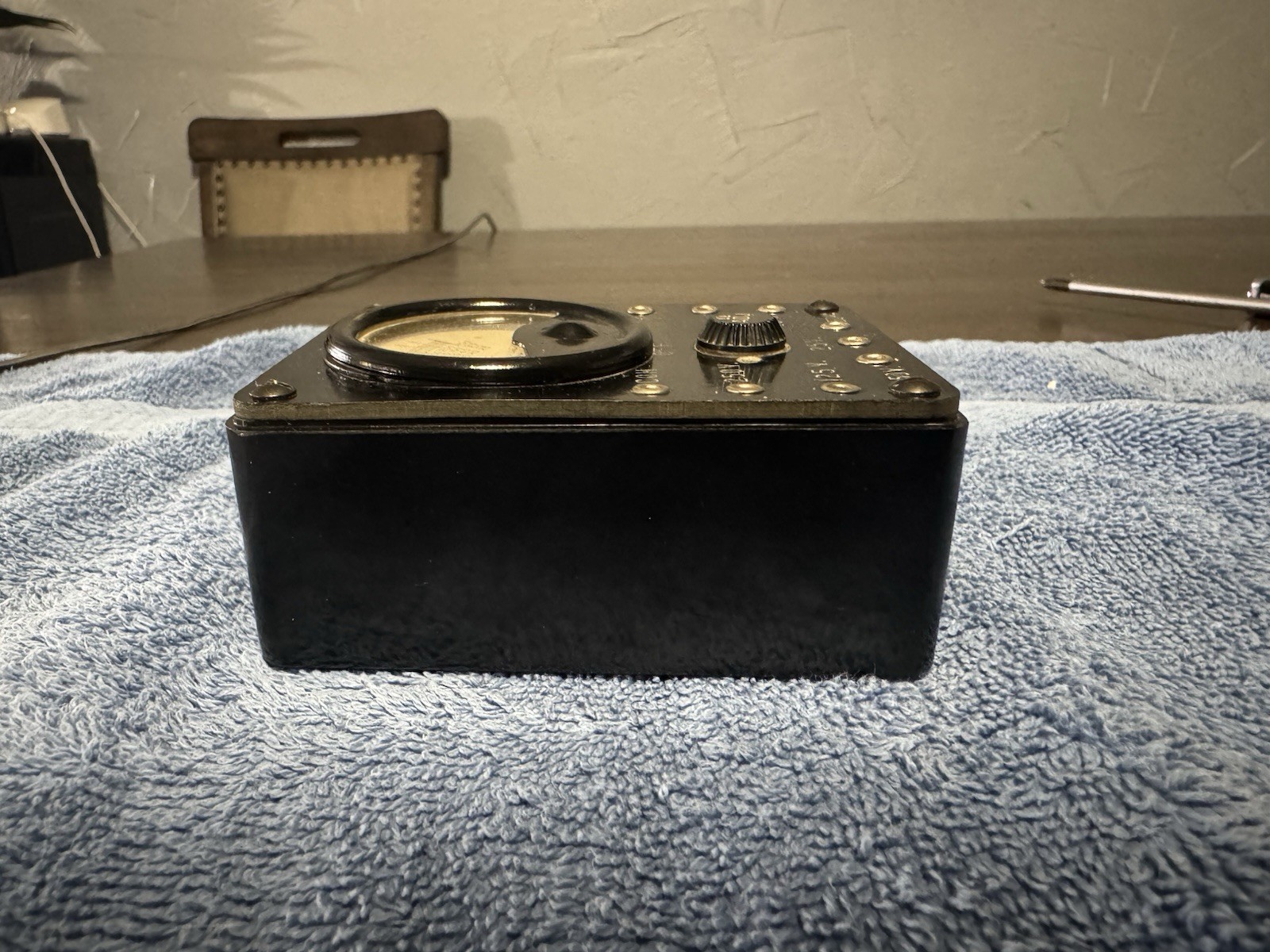 Vintage Analog AC-DC Electrical Voltmeter 0-250V 250V 125V 50V Black Box Meter
