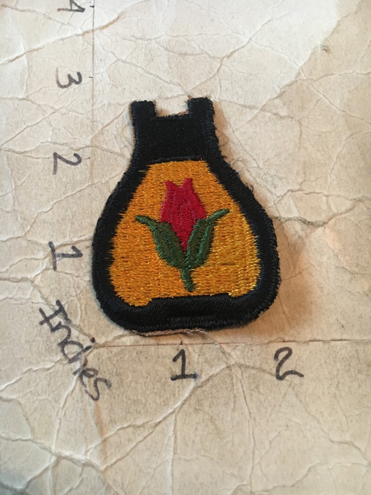 Vintage US Army 24th Cavalry Division c/e patch 9/22/25 no glow