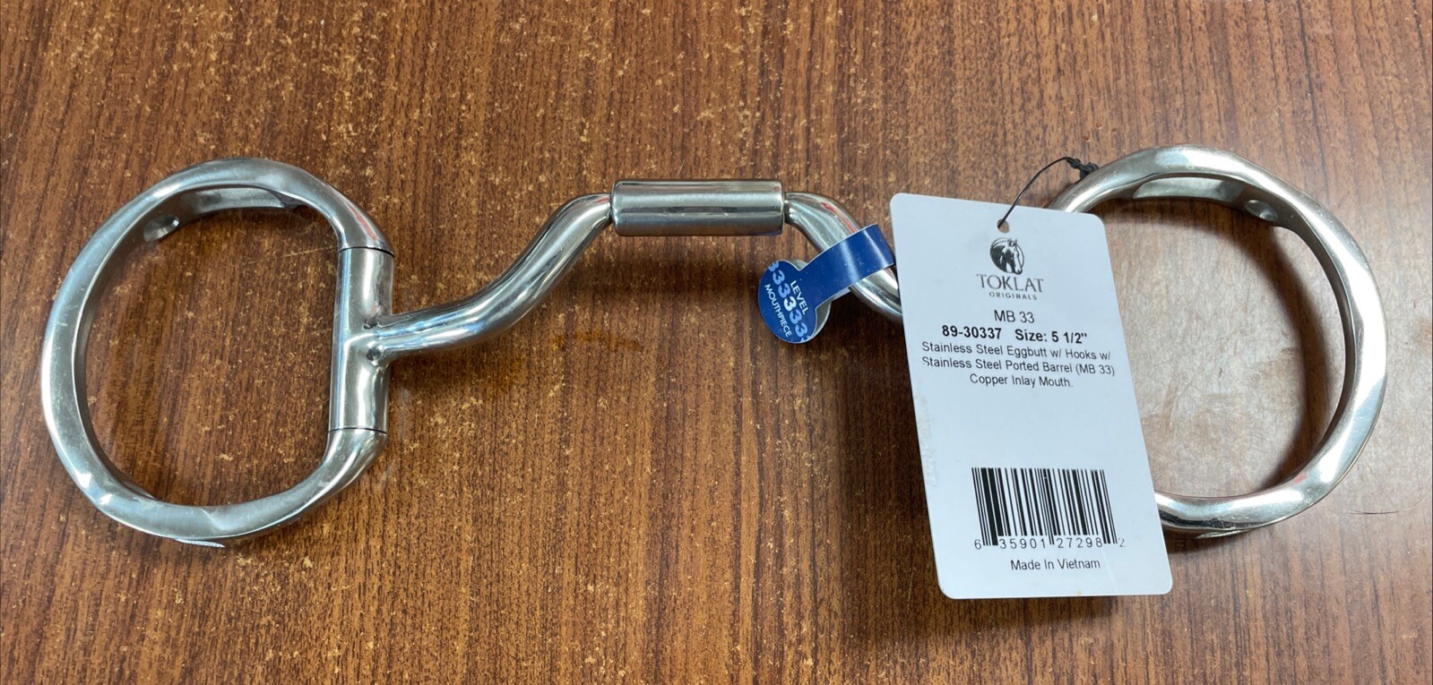 89-30337 Myler Stainless Steel Eggbutt With Hooks