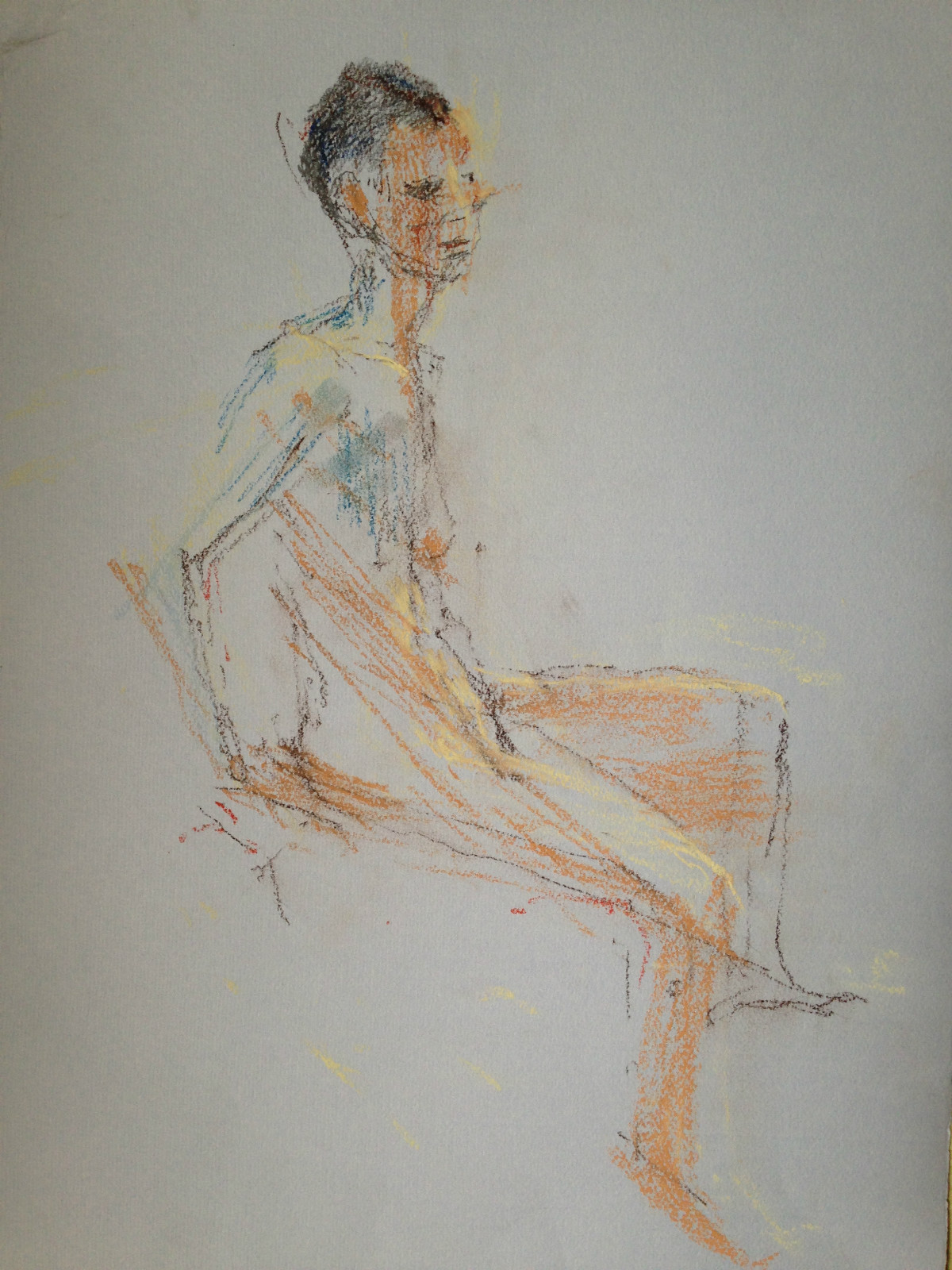Two original Drawings of female Nudes by Jeanne Dodd circa end of 20th Century