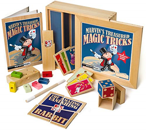 Marvins Magic Treasured Tricks – Wooden Magic Set - Age 6+ (New 2021 Edition)
