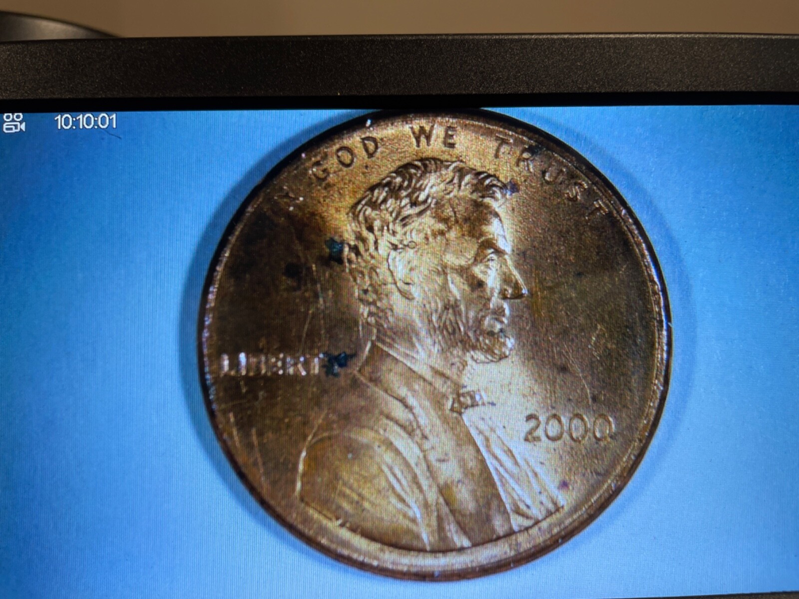 2000 P Penny “Clipped Nose and Letter”
