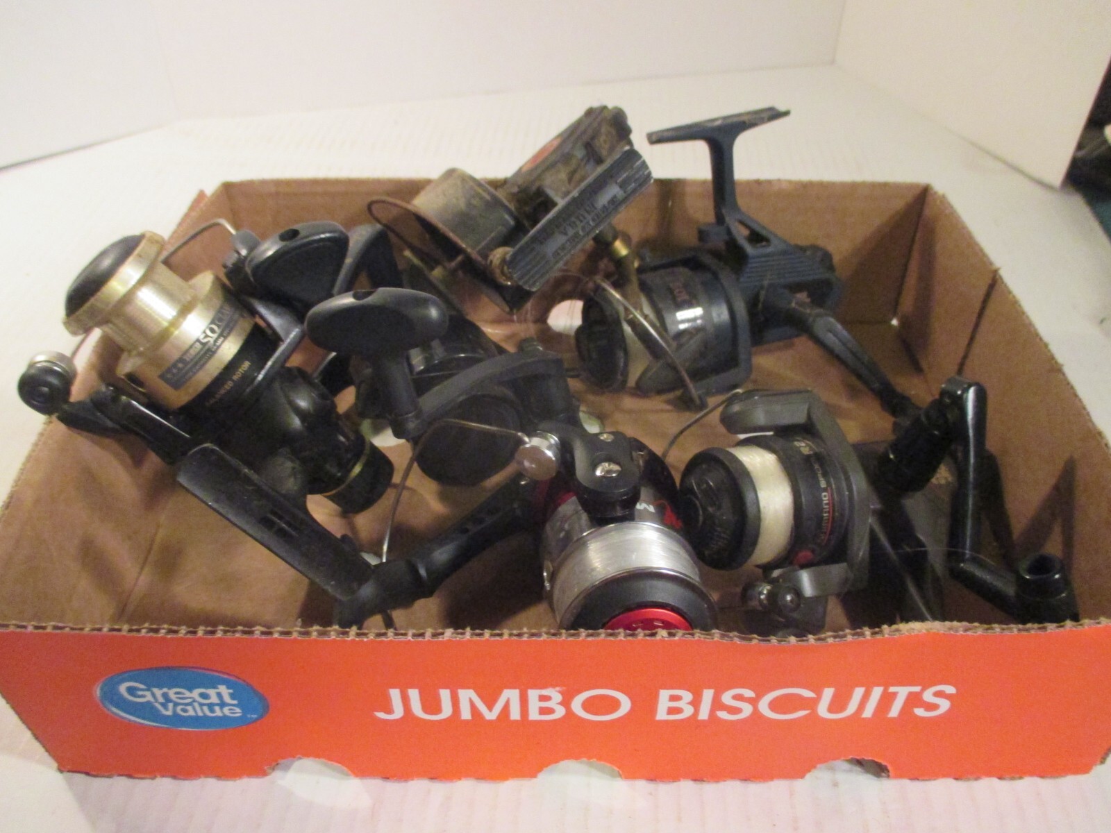 vintage fishing reel lot of 6 ZEBCO  MATZUO CONTENDER parts/repair