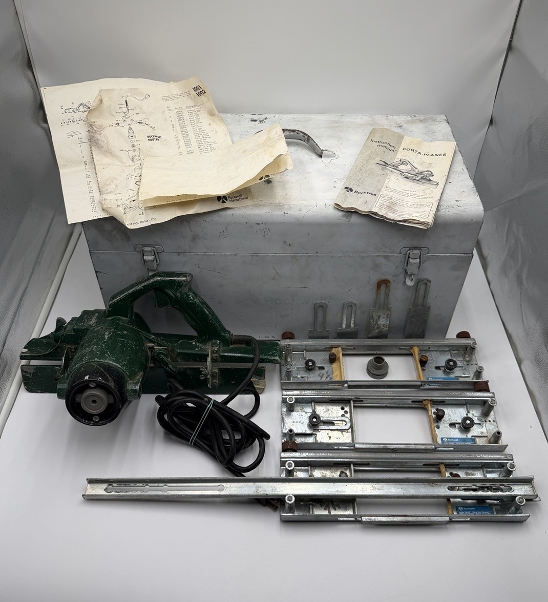 Rockwell Porta-Plane Model 126 + Hinge Butt Template 59380 COMPLETE Case Tested