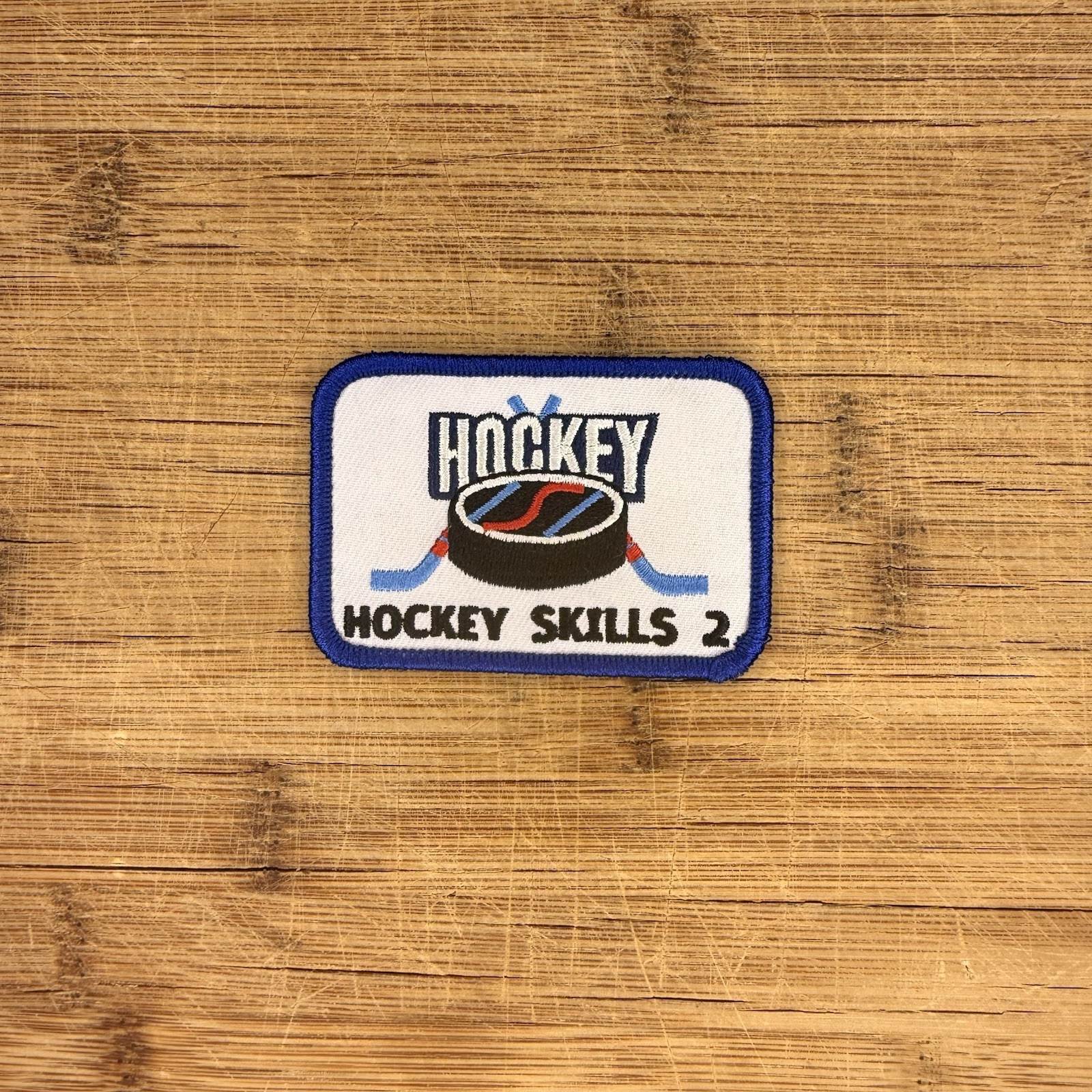 Embroidered Patch ISI Ice Sports Industry Hockey Skills II Vintage 3x2in