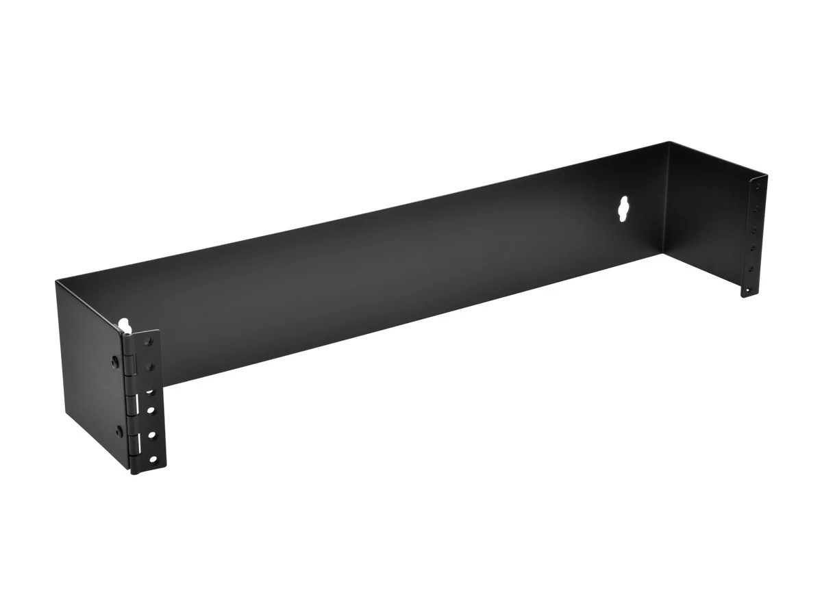 Monoprice 2U Wall Mount Rack, 19-inch Bracket for Patch Panels, Network