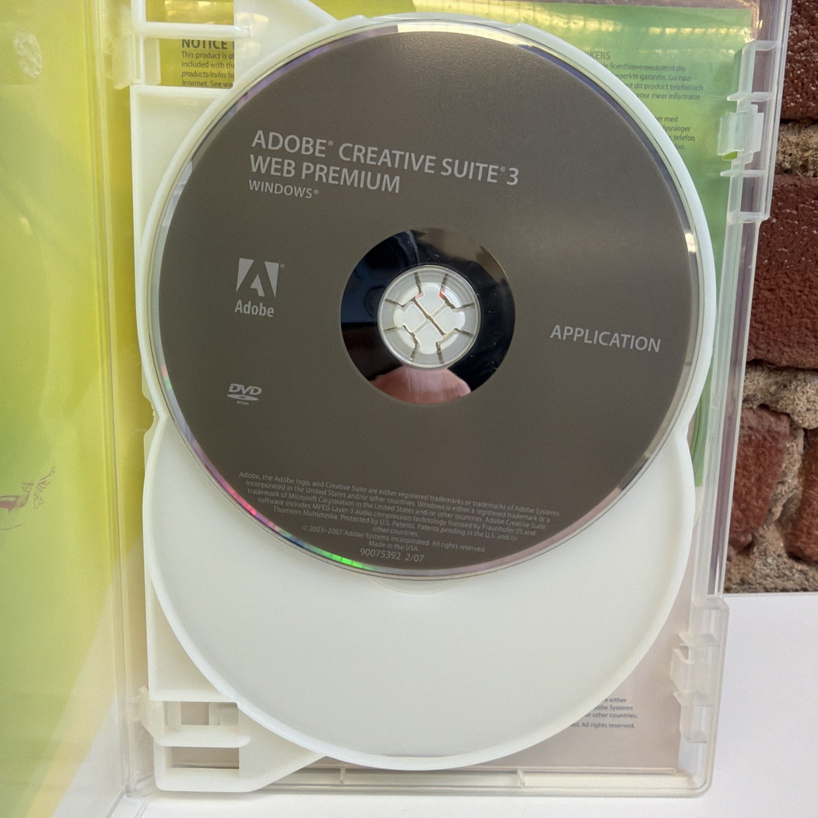 Adobe Creative Suite 3 Web Premium for Windows w/ Serial Number 3 Disc Set