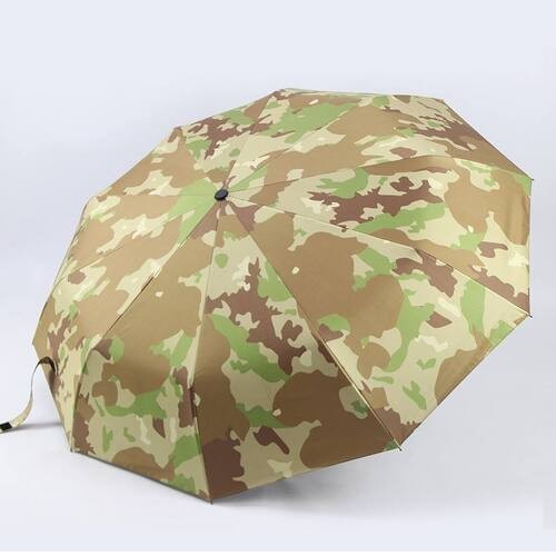 Camouflage Folding Umbrella UV Protection Automatic 10 Rib Sun Rain Umbrella