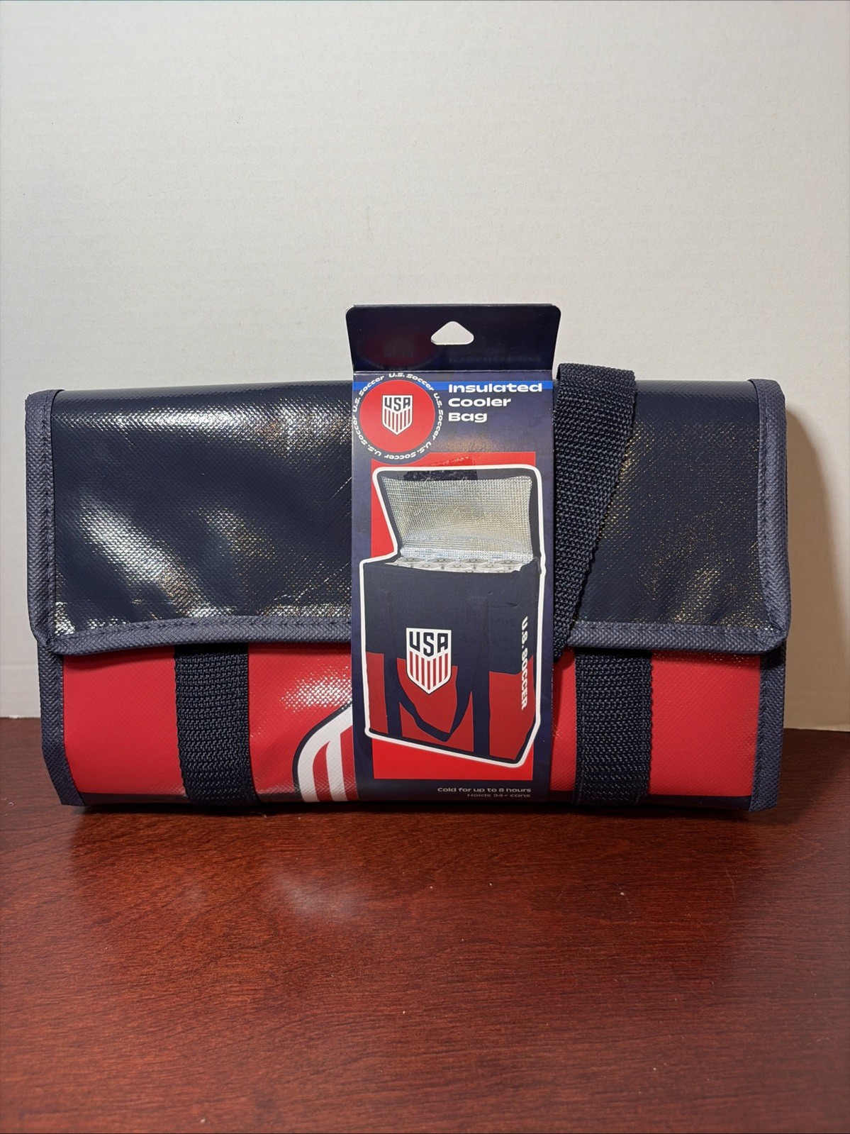 USA Soccer Federation 24-Can Insulated Cooler Bag by Logo Brands World Cup NWT