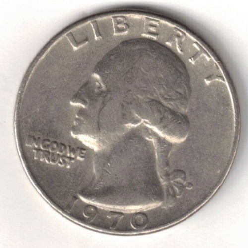 1970-D Denver Circulated Washington Quarter Coin!