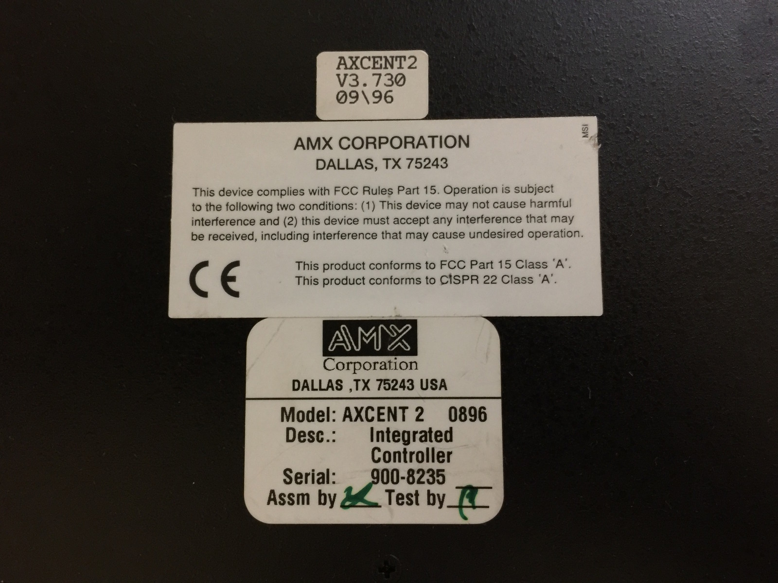 Tektronix Grass Valley SC-200 AXCENT 2 Controller