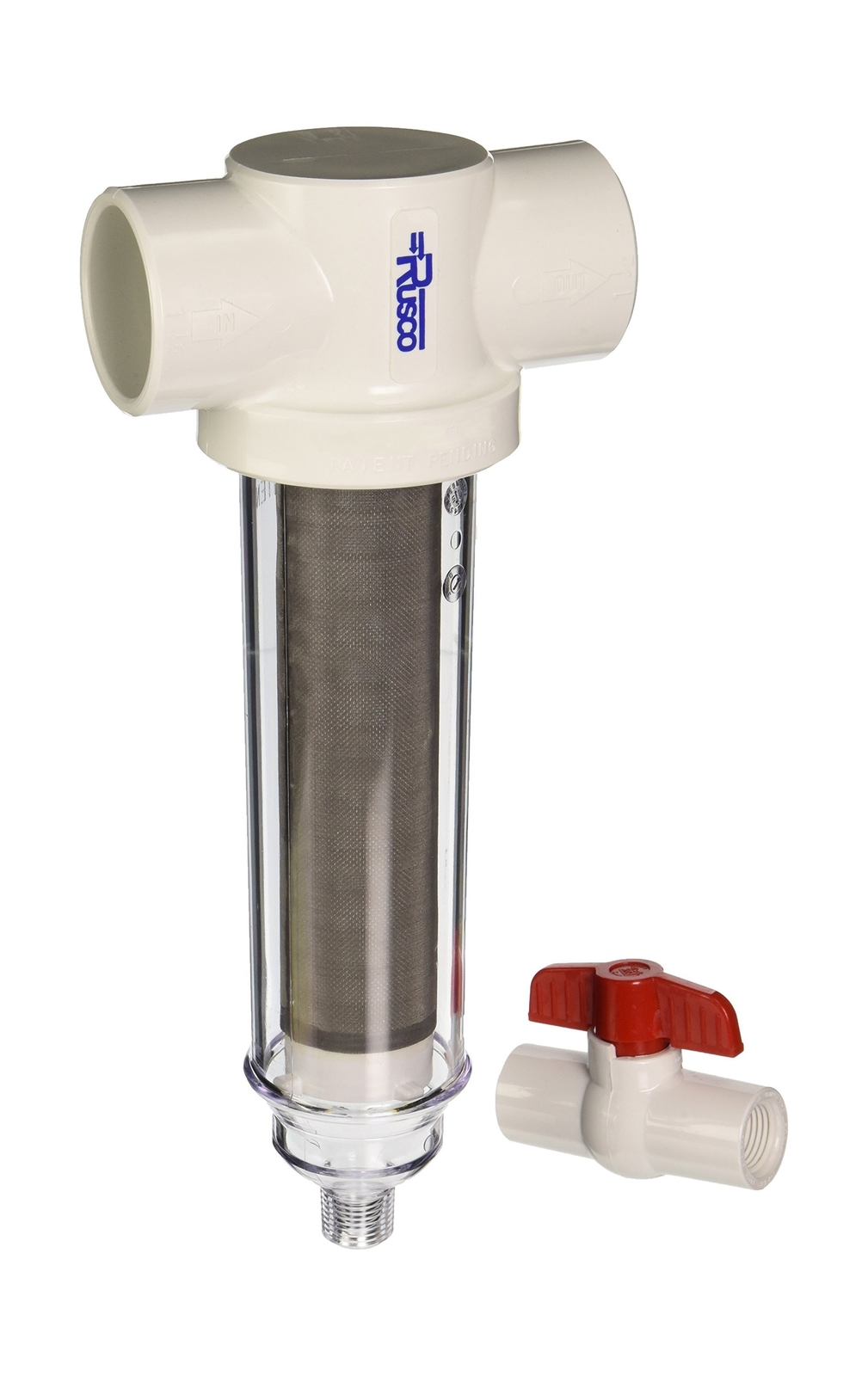 Rusco 1-1/2-140SS-F Stainless Steel Screen Spin-Down Filter System