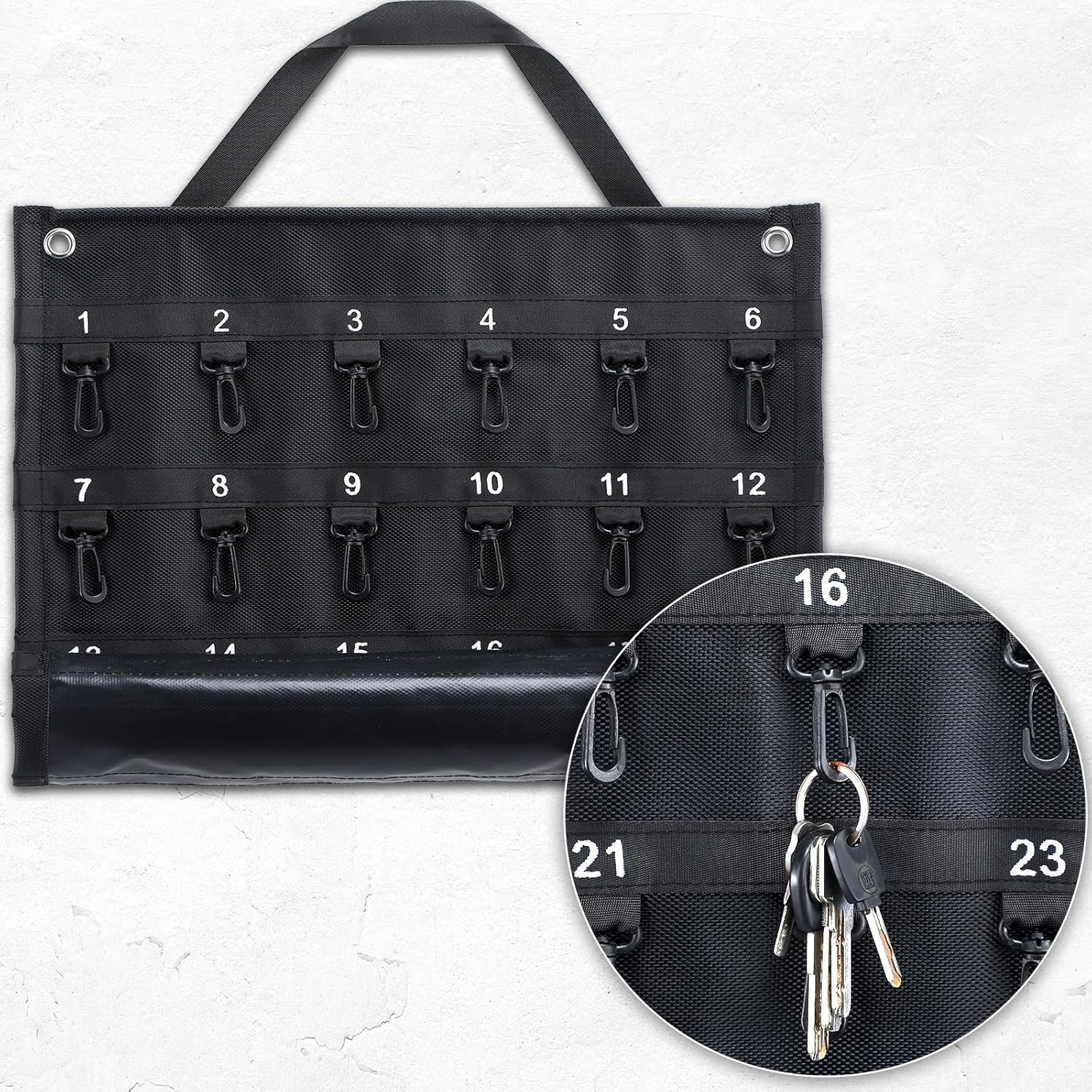 Rollable Key Case 30 Keys Roll up Key Case Organizer for Professionals Flexible