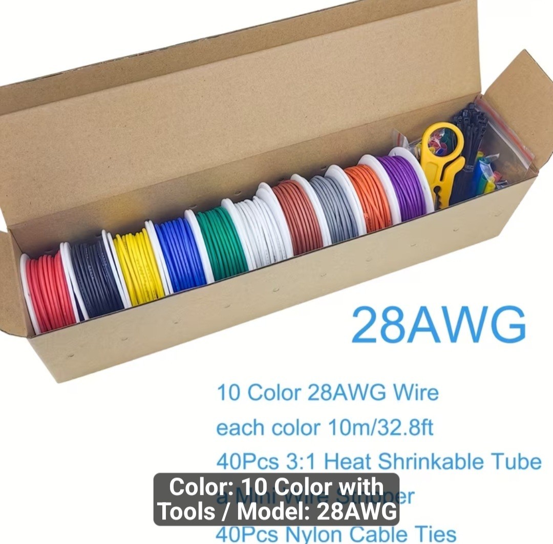 Professional Electrical Kit. Multimeter+10 Professional Gage Wire +bonus Tool.