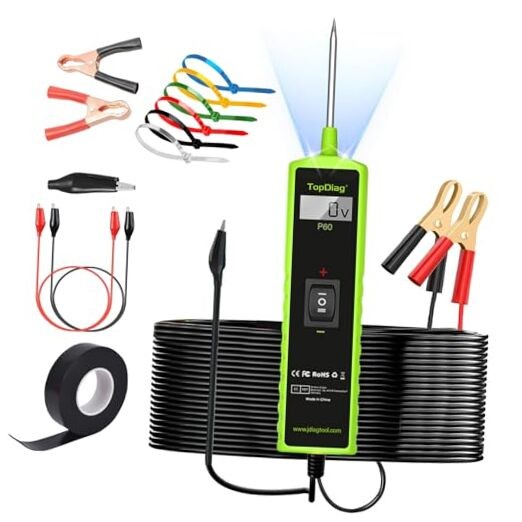 Car Circuit Tester, 12V Test Light Automotive, Power Circuit Probe, Green