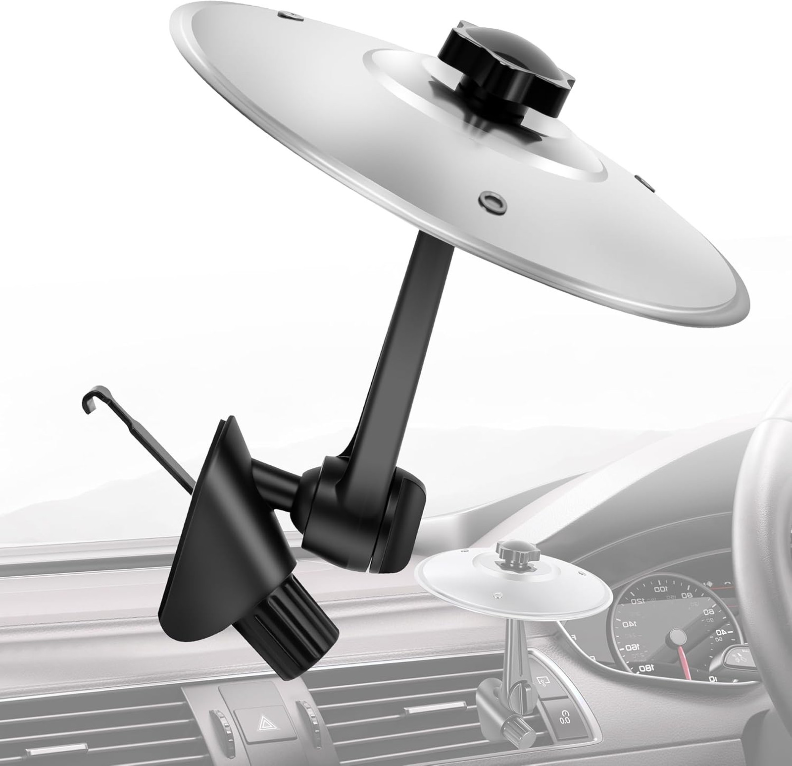 Car Cymbal Air Vent, Mini Crash Drum Set Accessory Suitable for Most Vehicles